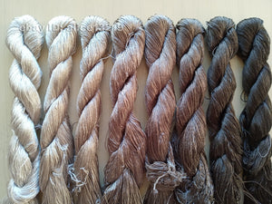 8bundles 100%real mulberry silk,hand-dyed embroidery silk floss/thread N78