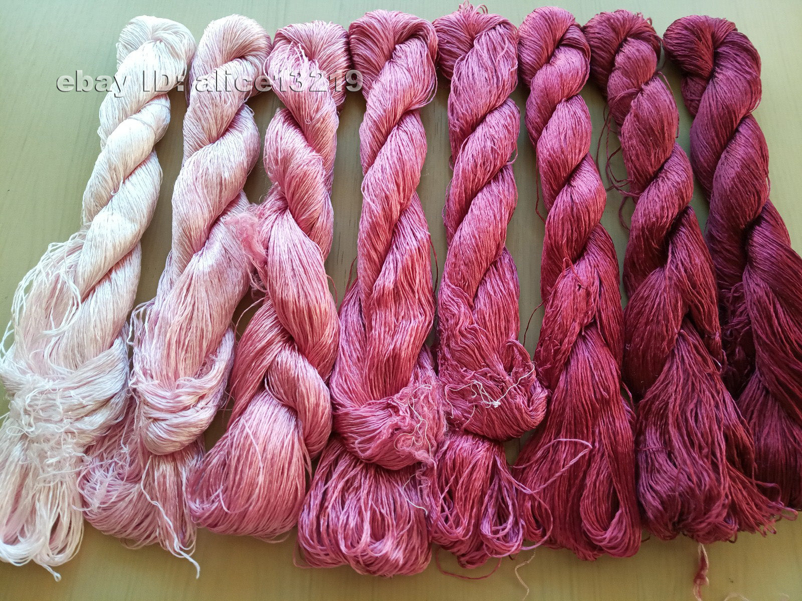 8bundles 100%real mulberry silk,hand-dyed embroidery silk floss/thread N80