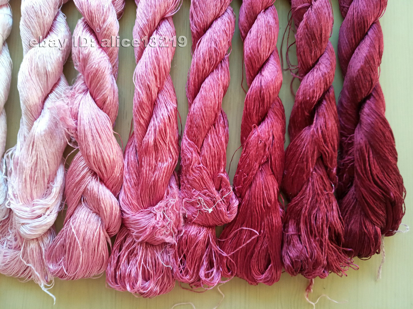 8bundles 100%real mulberry silk,hand-dyed embroidery silk floss/thread N80