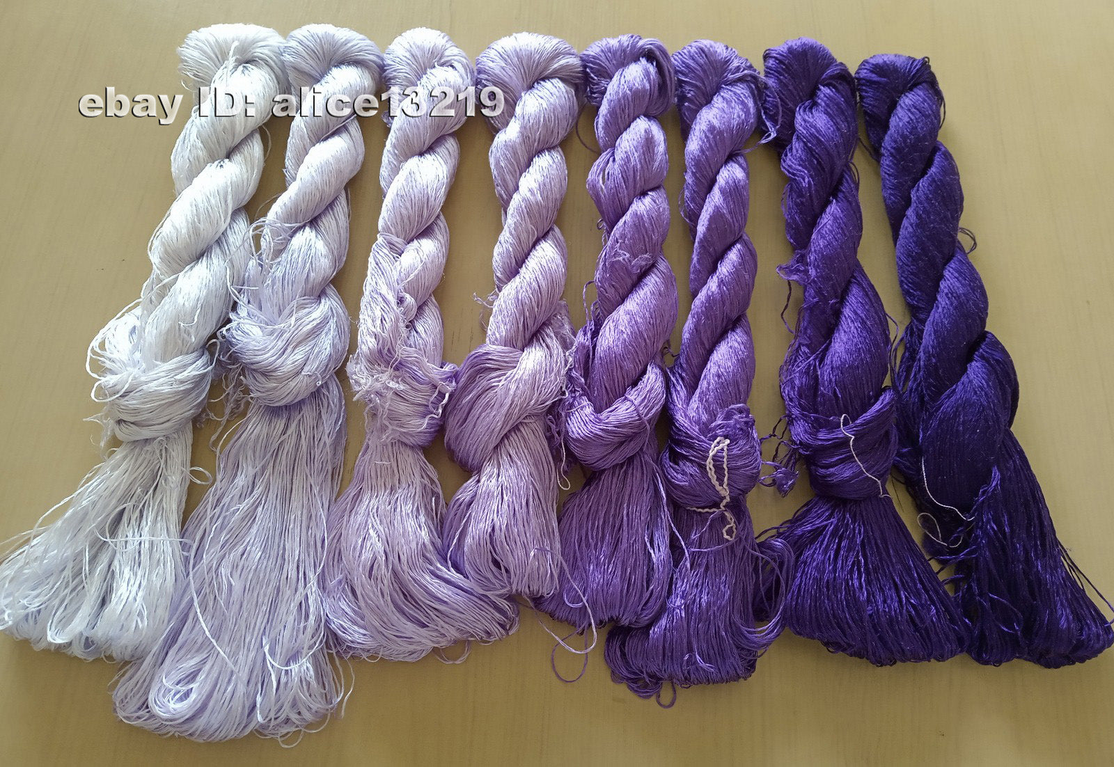 8bundles 100%real mulberry silk,hand-dyed embroidery silk floss/thread N83