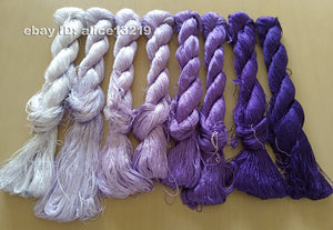 8bundles 100%real mulberry silk,hand-dyed embroidery silk floss/thread N83