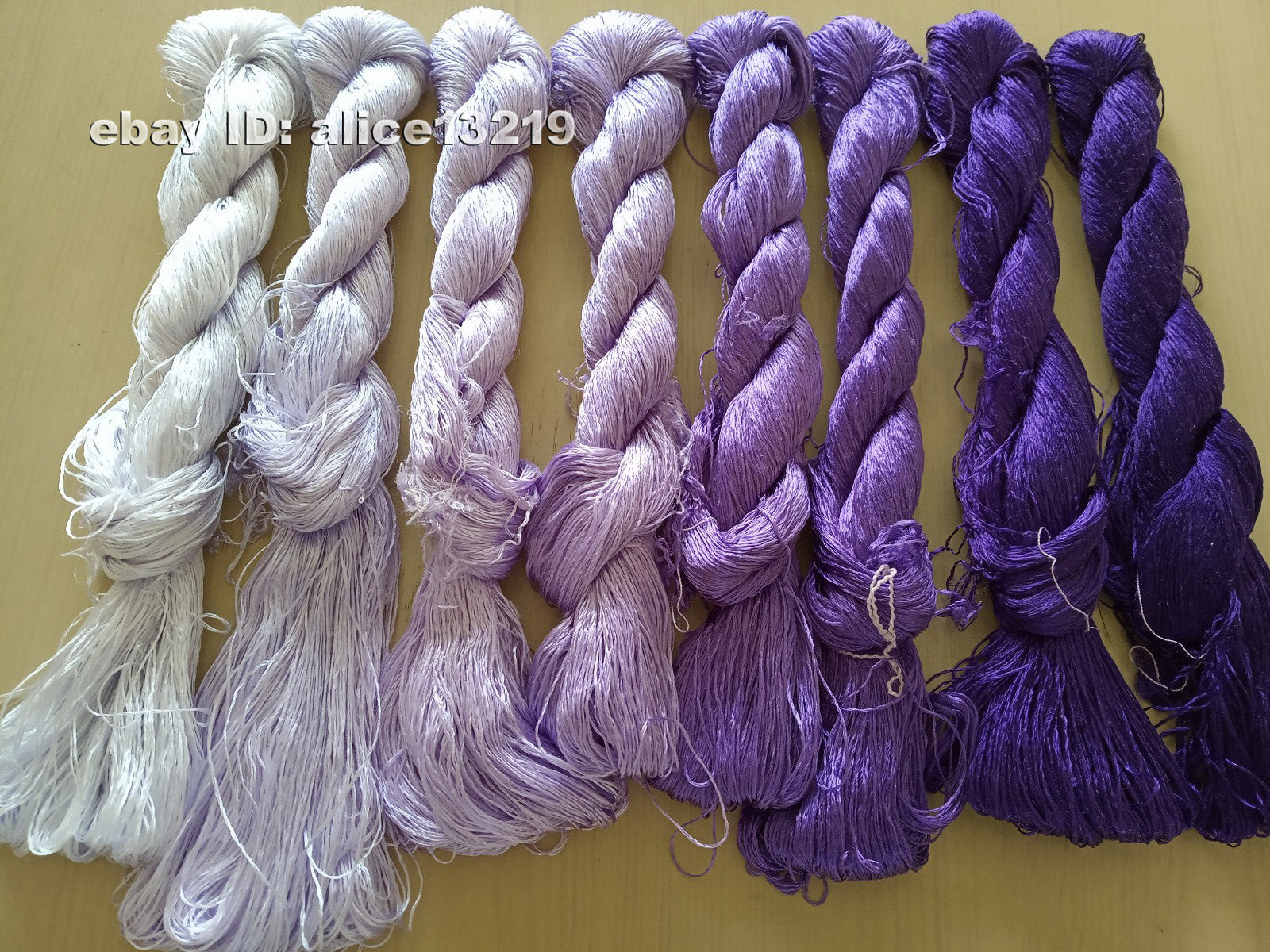 8bundles 100%real mulberry silk,hand-dyed embroidery silk floss/thread N83