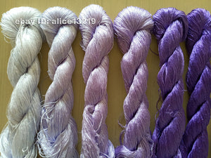 8bundles 100%real mulberry silk,hand-dyed embroidery silk floss/thread N83