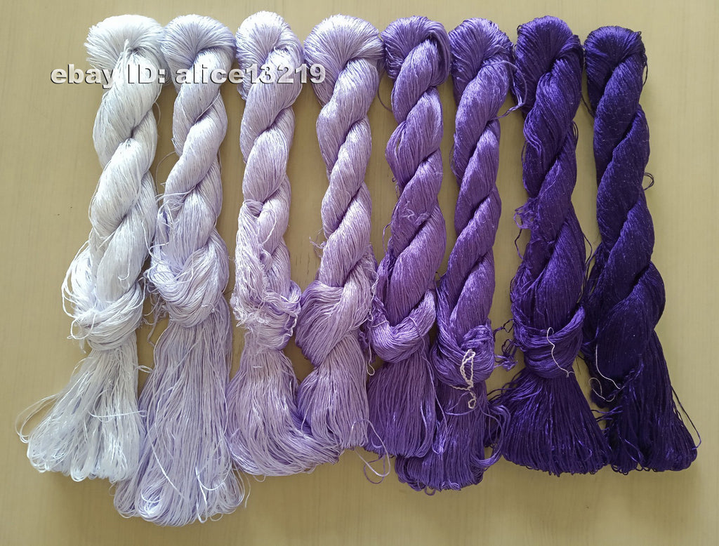 8bundles 100%real mulberry silk,hand-dyed embroidery silk floss/thread N83