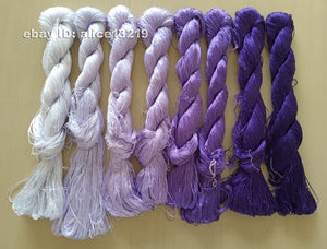 8bundles 100%real mulberry silk,hand-dyed embroidery silk floss/thread N83