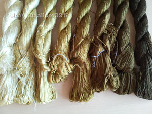 8bundles 100%real mulberry silk,hand-dyed embroidery silk floss/thread N85