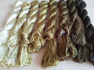 8bundles 100%real mulberry silk,hand-dyed embroidery silk floss/thread N85