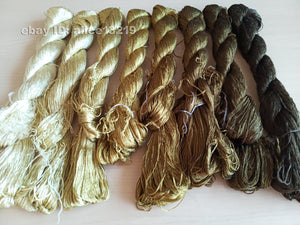 8bundles 100%real mulberry silk,hand-dyed embroidery silk floss/thread N85