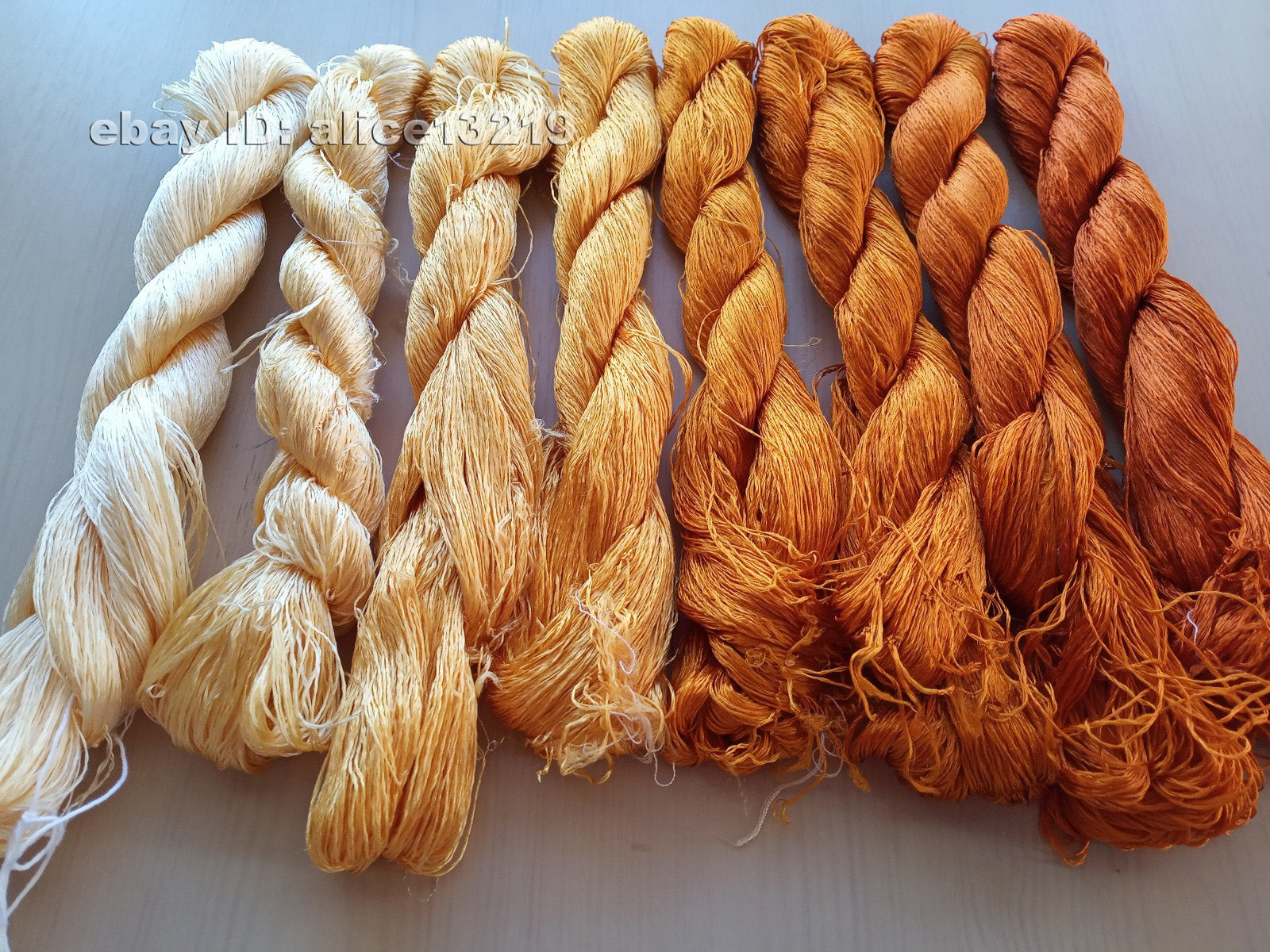 8bundles 100%real mulberry silk,hand-dyed embroidery silk floss/thread N86