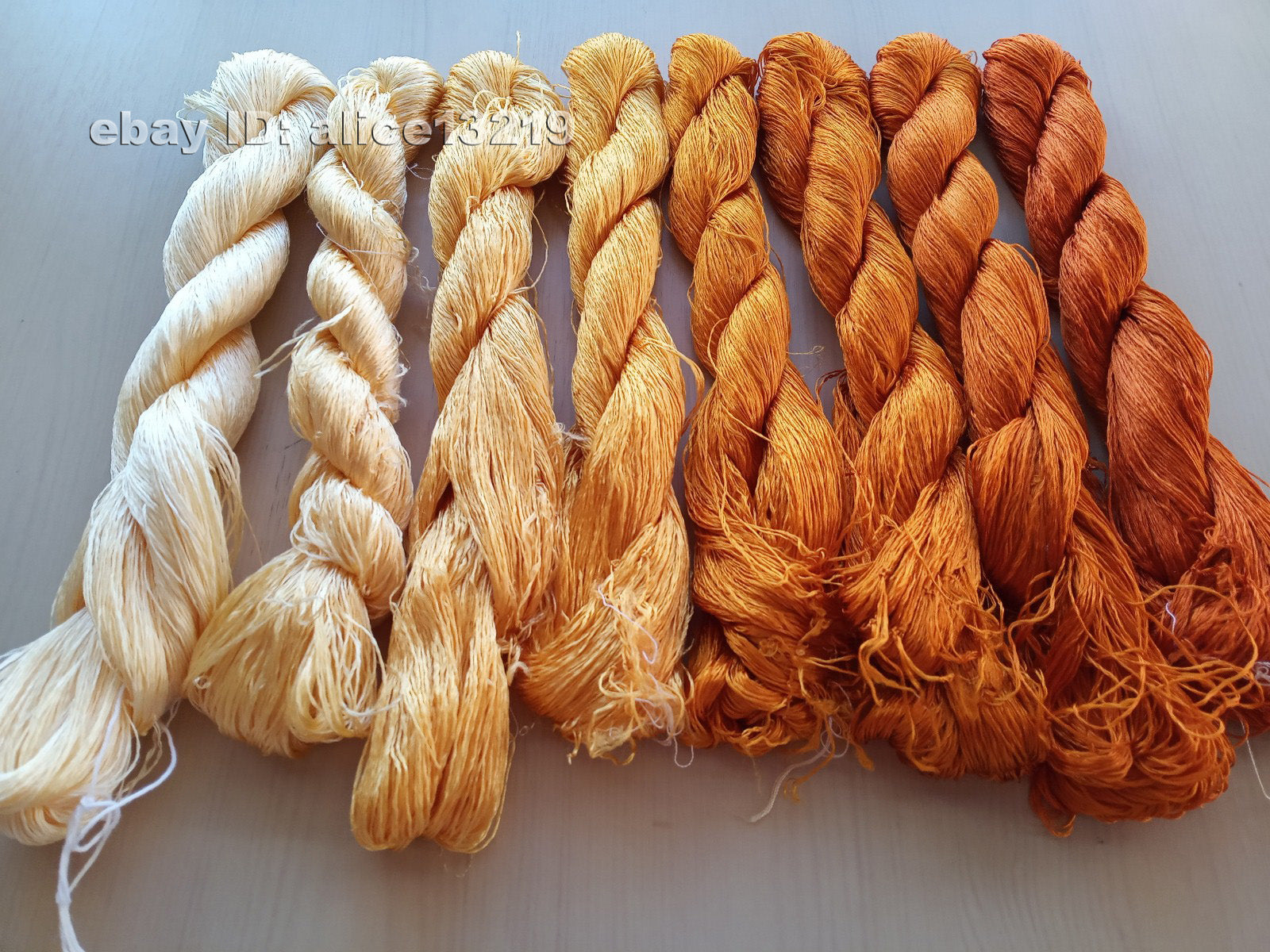 8bundles 100%real mulberry silk,hand-dyed embroidery silk floss/thread N86