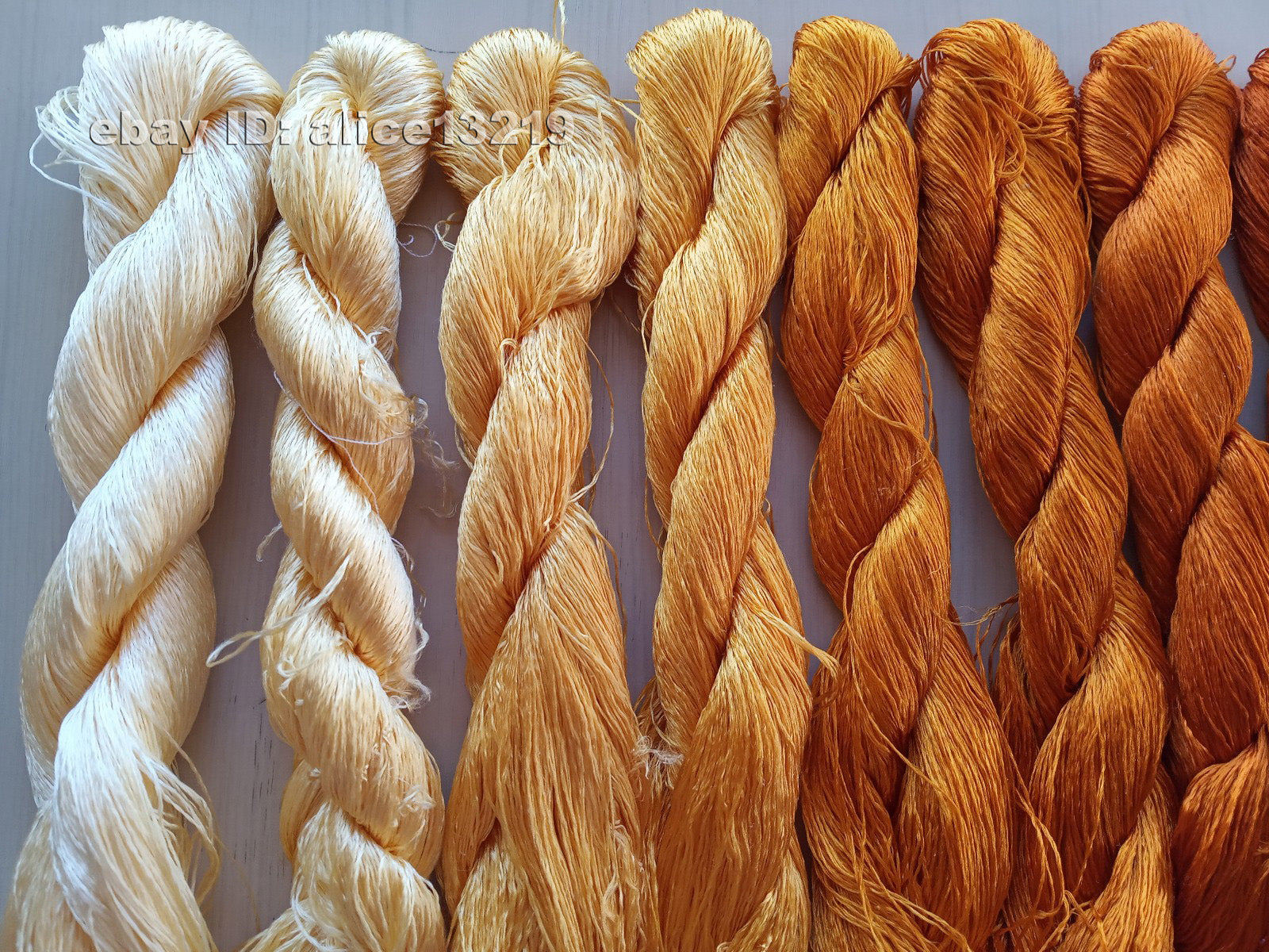 8bundles 100%real mulberry silk,hand-dyed embroidery silk floss/thread N86