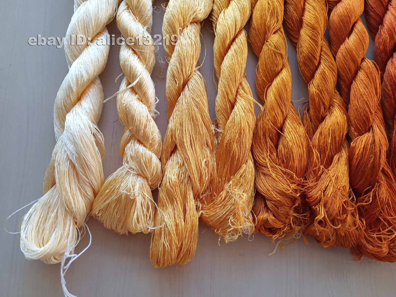 8bundles 100%real mulberry silk,hand-dyed embroidery silk floss/thread N86