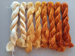 8bundles 100%real mulberry silk,hand-dyed embroidery silk floss/thread N86