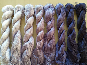 8bundles 100%real mulberry silk,hand-dyed embroidery silk floss/thread N87