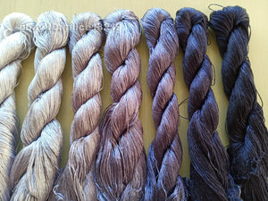 8bundles 100%real mulberry silk,hand-dyed embroidery silk floss/thread N87