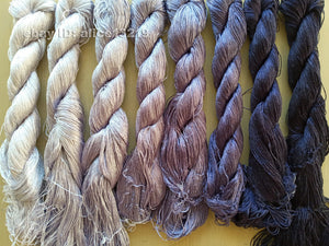 8bundles 100%real mulberry silk,hand-dyed embroidery silk floss/thread N87