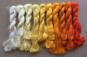 10bundles 100%real mulberry silk,hand-dyed embroidery silk floss/thread N8