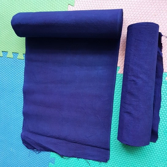 homespun indigo blue fabric 