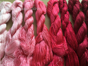 8bundles 100%real mulberry silk,hand-dyed embroidery silk floss/thread N9