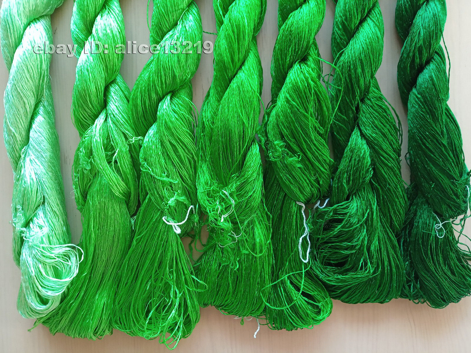 7bundles 100%real mulberry silk,hand-dyed embroidery silk floss/thread N90