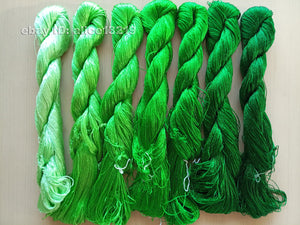 7bundles 100%real mulberry silk,hand-dyed embroidery silk floss/thread N90