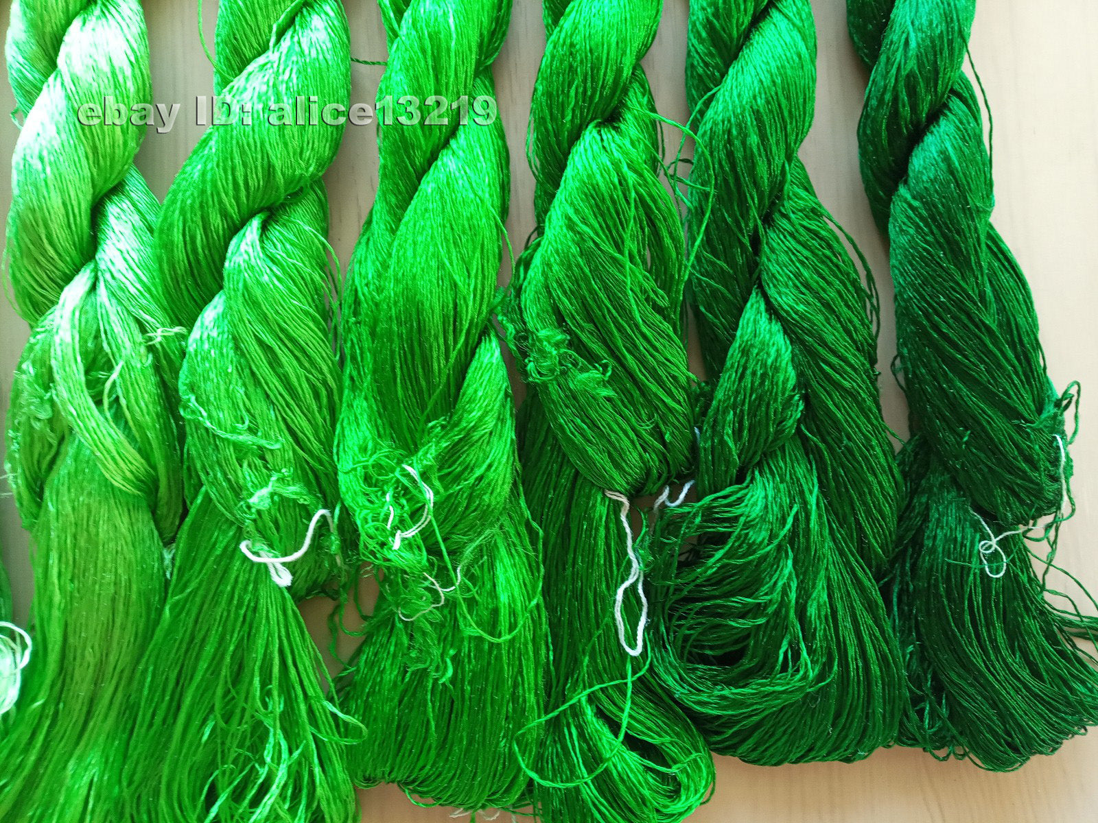 7bundles 100%real mulberry silk,hand-dyed embroidery silk floss/thread N90