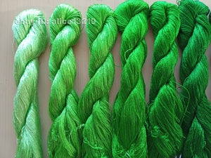 7bundles 100%real mulberry silk,hand-dyed embroidery silk floss/thread N90