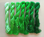 7bundles 100%real mulberry silk,hand-dyed embroidery silk floss/thread N90