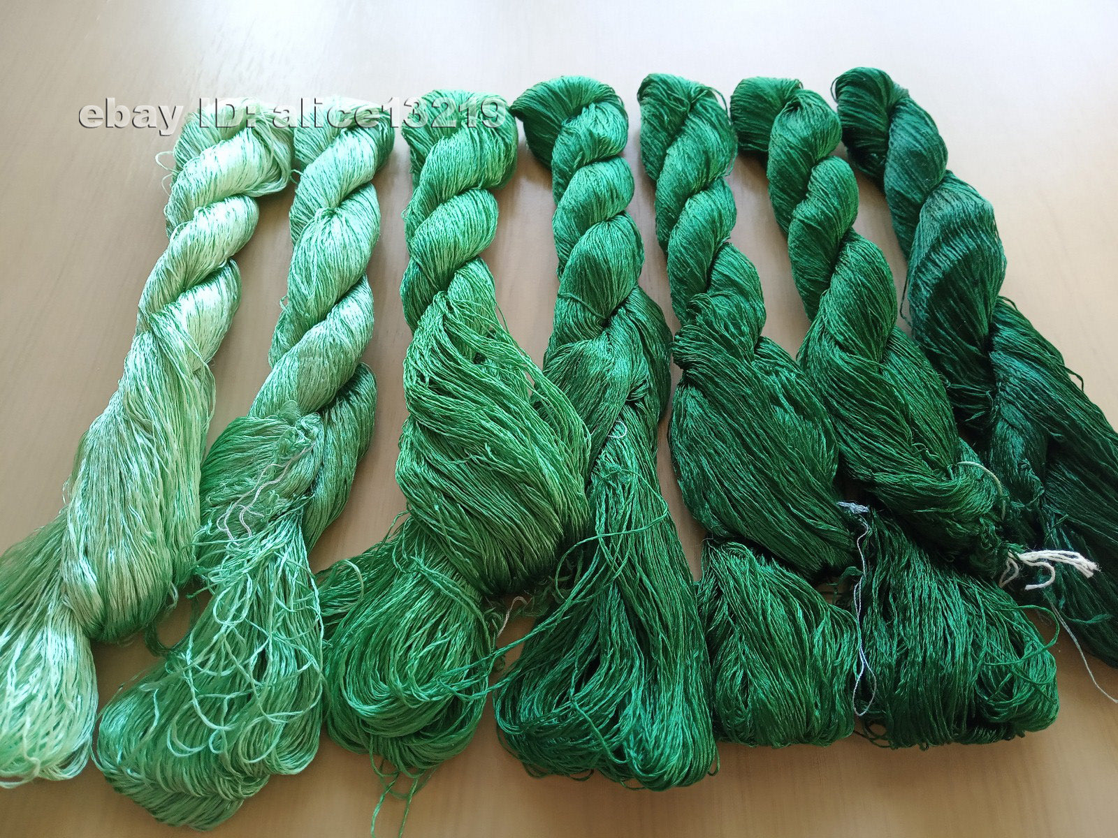 7bundles 100%real mulberry silk,hand-dyed embroidery silk floss/thread N91