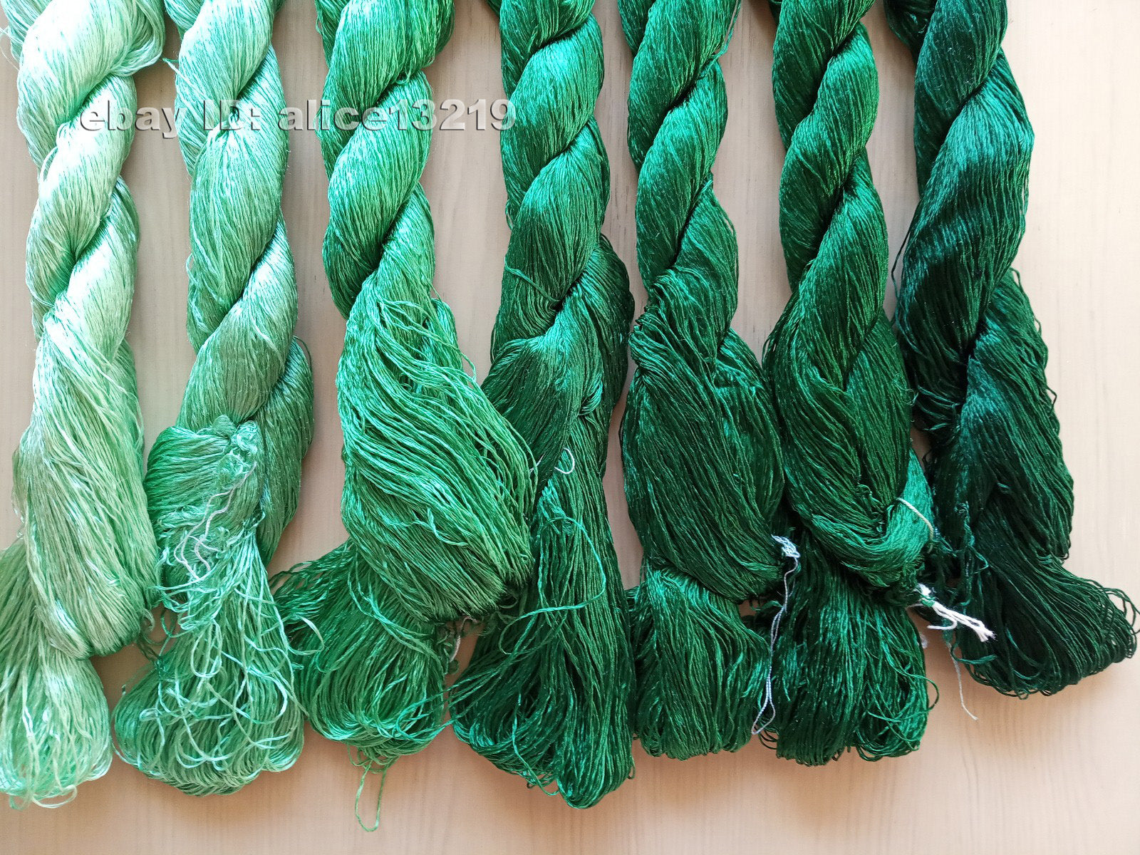 7bundles 100%real mulberry silk,hand-dyed embroidery silk floss/thread N91