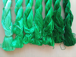 7bundles 100%real mulberry silk,hand-dyed embroidery silk floss/thread N92