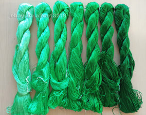 7bundles 100%real mulberry silk,hand-dyed embroidery silk floss/thread N92