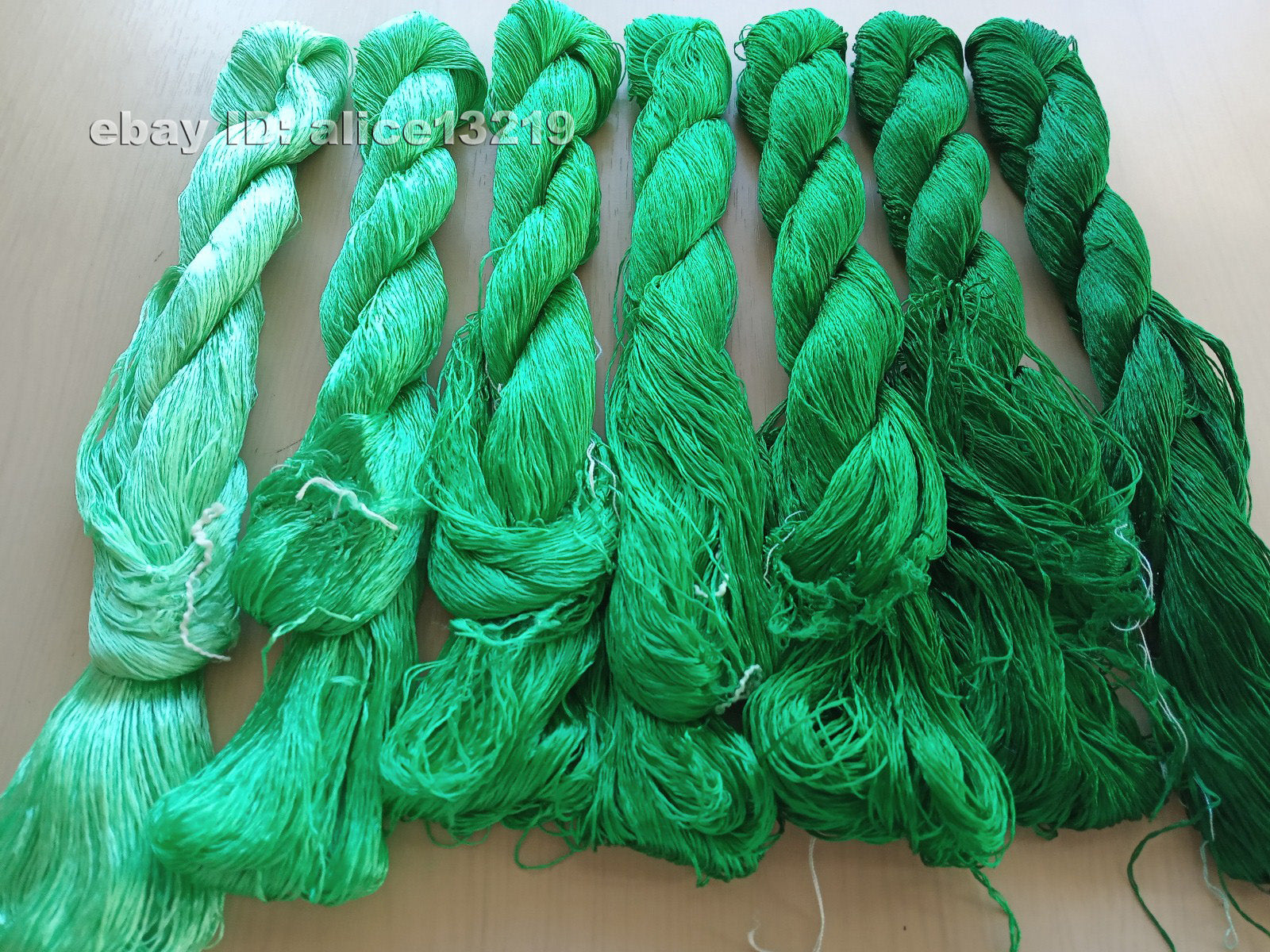 7bundles 100%real mulberry silk,hand-dyed embroidery silk floss/thread N92