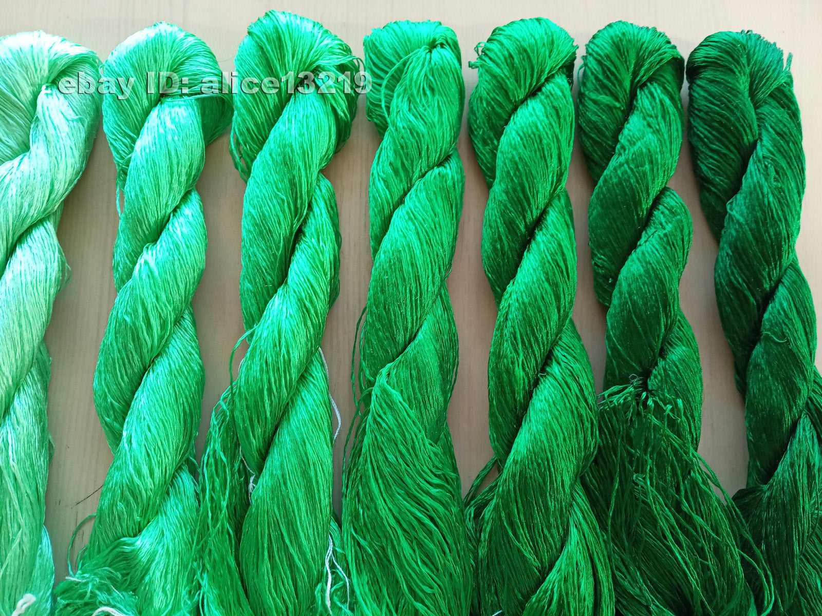 7bundles 100%real mulberry silk,hand-dyed embroidery silk floss/thread N92