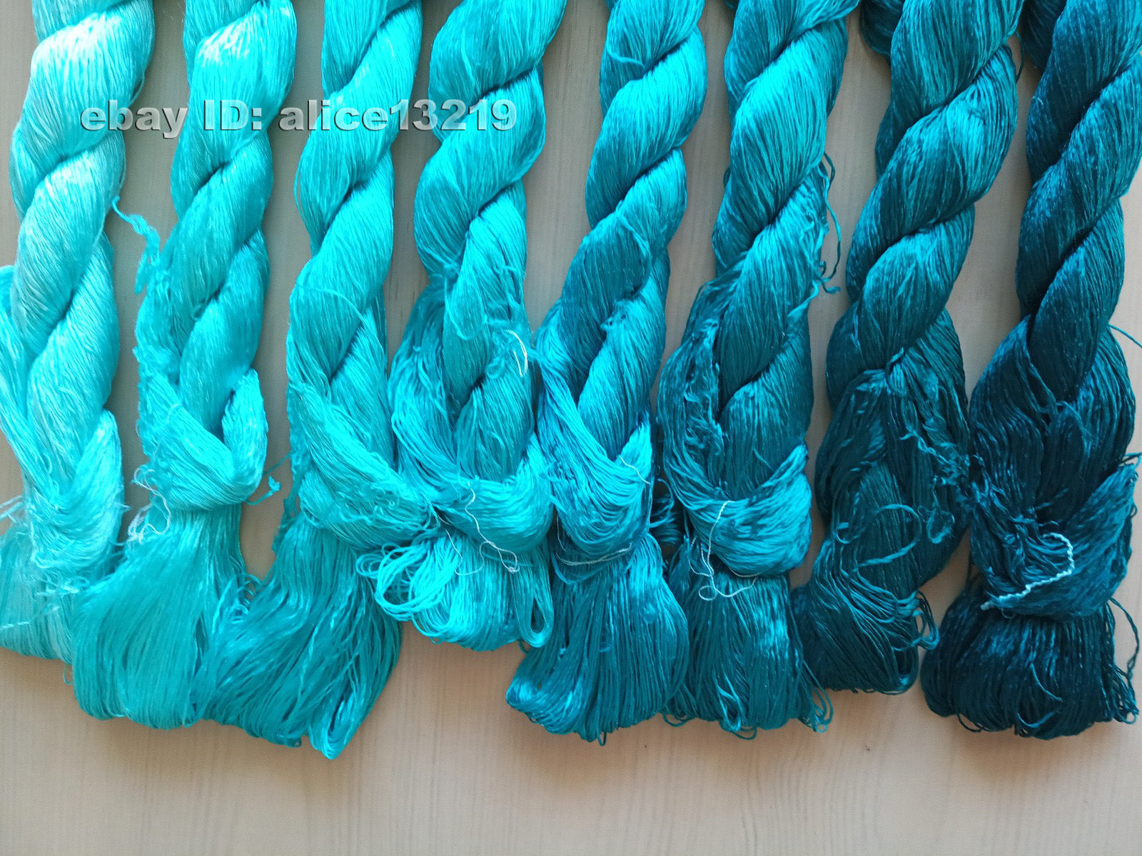 8bundles 100%real mulberry silk,hand-dyed embroidery silk floss/thread N94