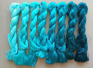 8bundles 100%real mulberry silk,hand-dyed embroidery silk floss/thread N94