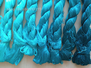 8bundles 100%real mulberry silk,hand-dyed embroidery silk floss/thread N94