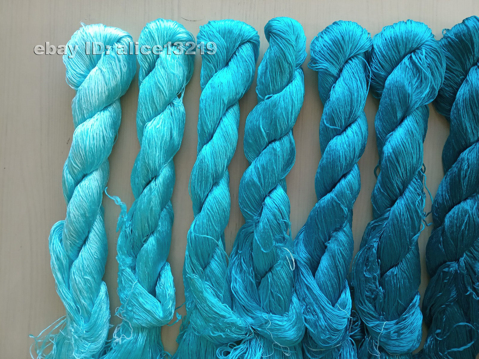 8bundles 100%real mulberry silk,hand-dyed embroidery silk floss/thread N94