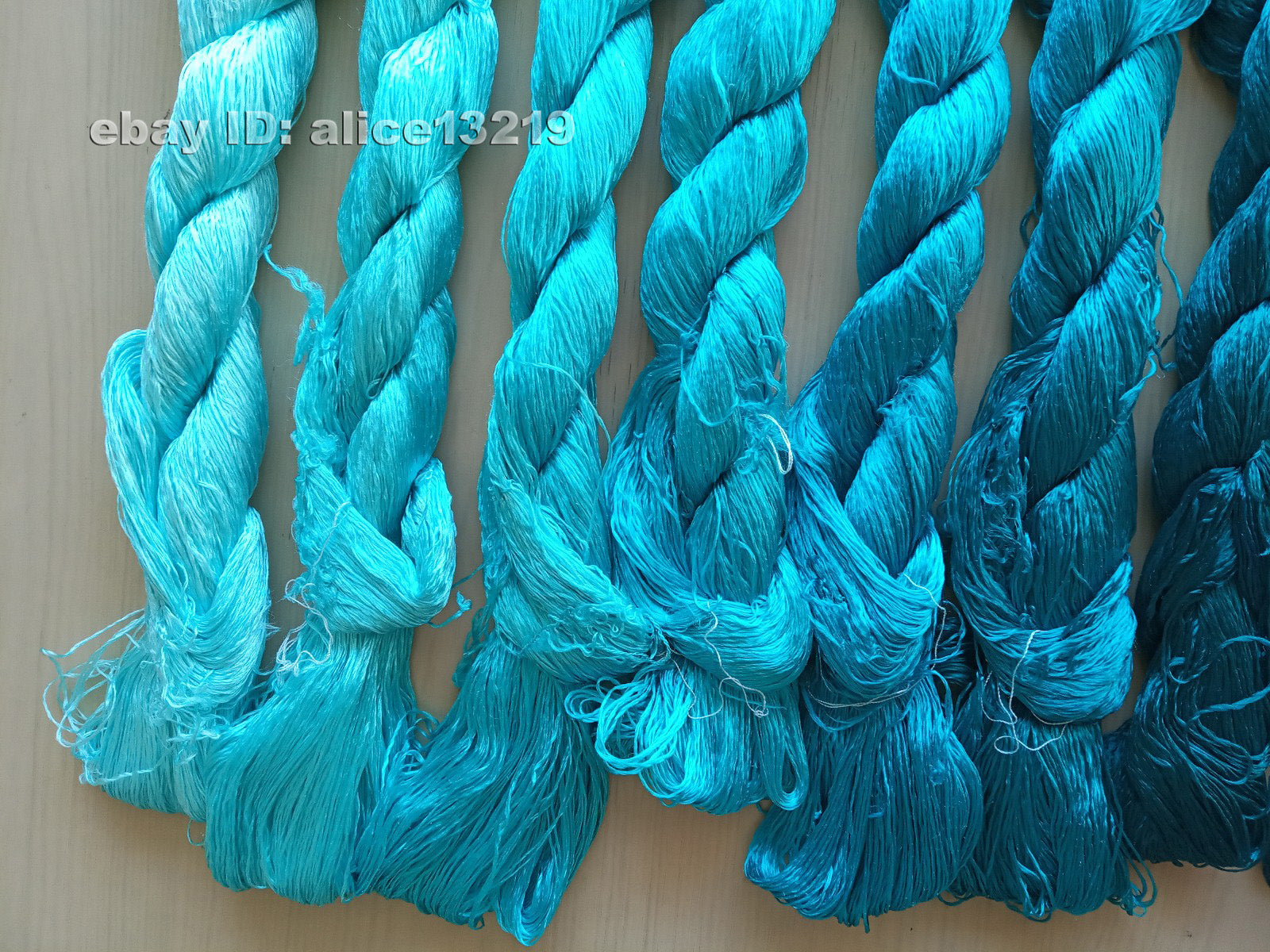 8bundles 100%real mulberry silk,hand-dyed embroidery silk floss/thread N94