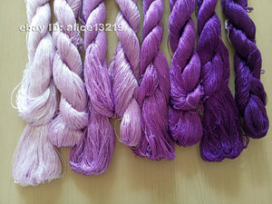 8bundles 100%real mulberry silk,hand-dyed embroidery silk floss/thread N95