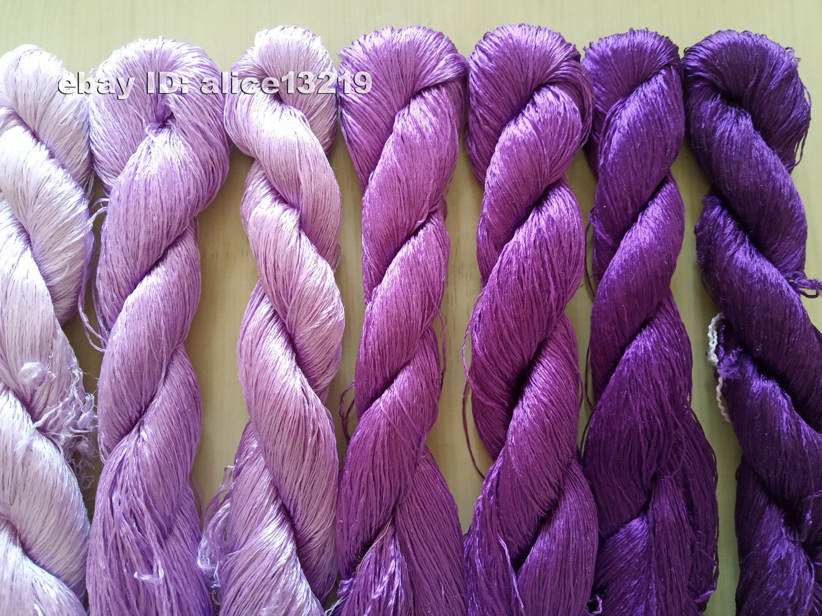 8bundles 100%real mulberry silk,hand-dyed embroidery silk floss/thread N95