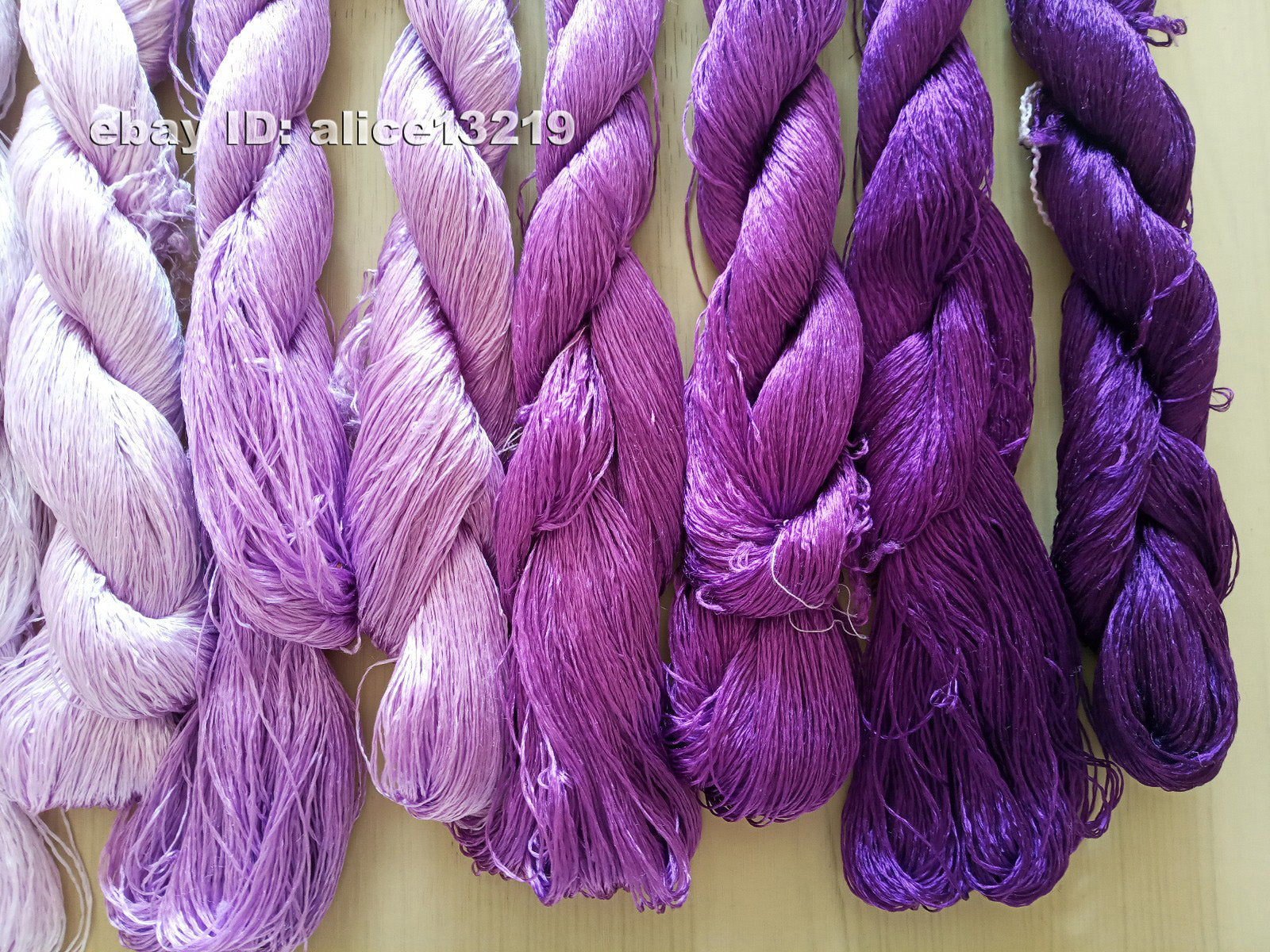 8bundles 100%real mulberry silk,hand-dyed embroidery silk floss/thread N95