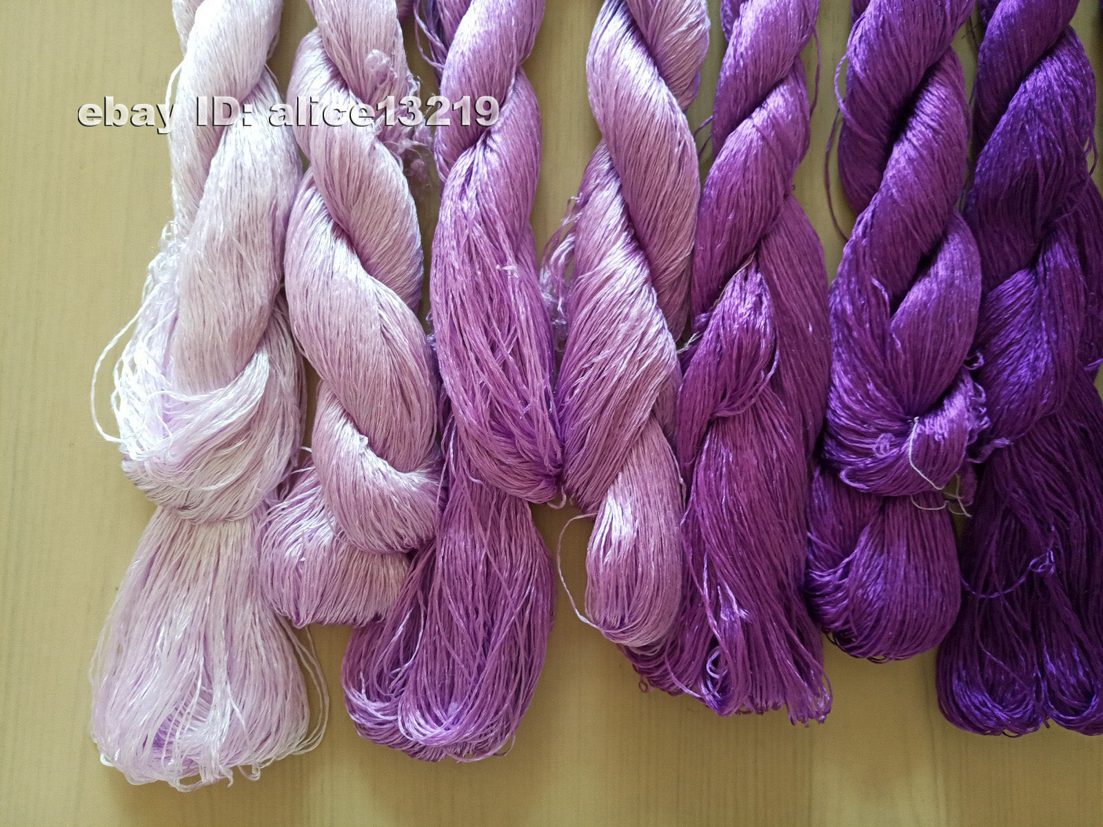 8bundles 100%real mulberry silk,hand-dyed embroidery silk floss/thread N95