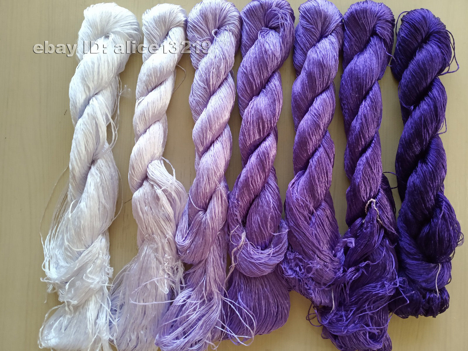 7bundles 100%real mulberry silk,hand-dyed embroidery silk floss/thread N96