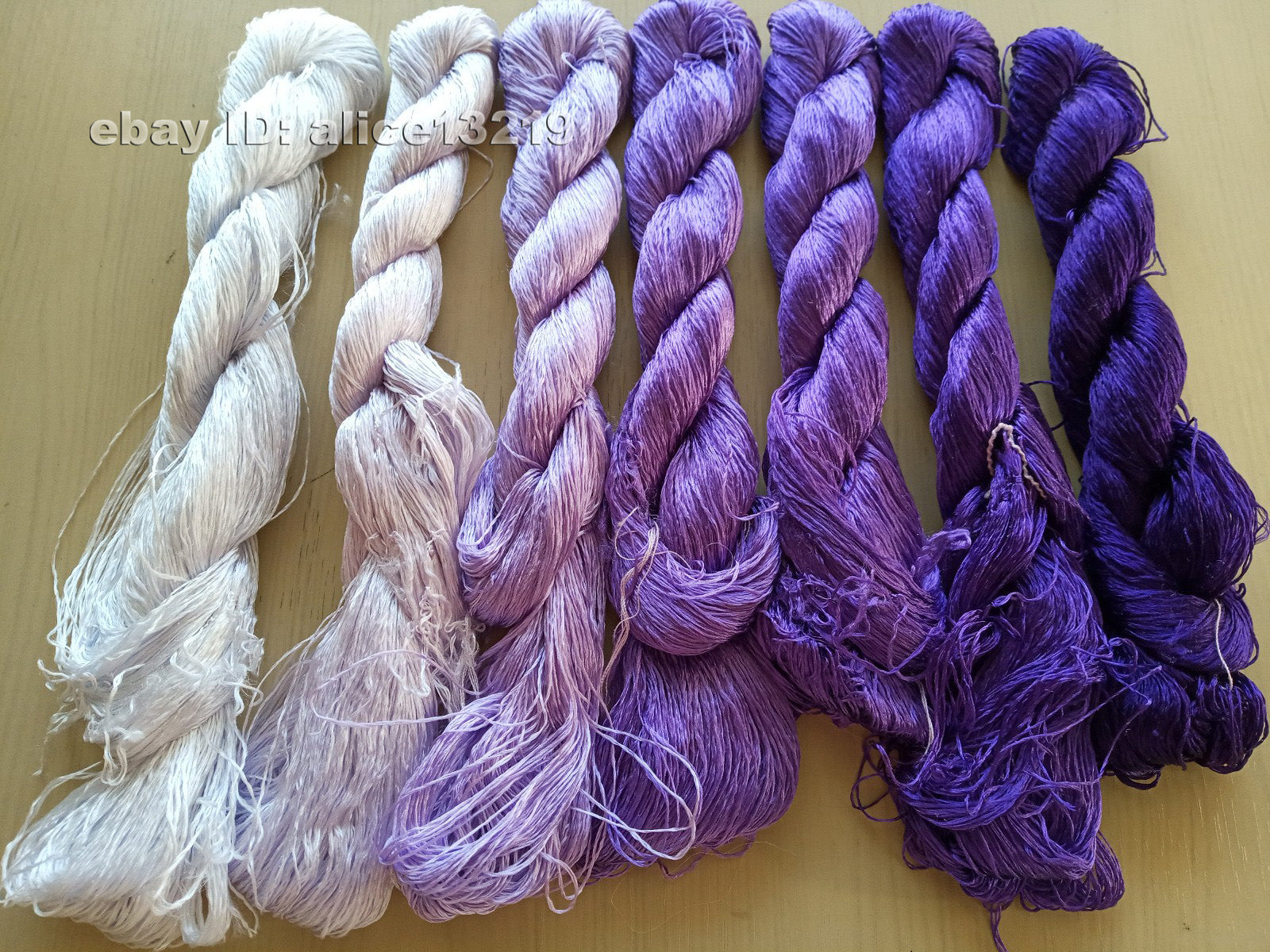 7bundles 100%real mulberry silk,hand-dyed embroidery silk floss/thread N96