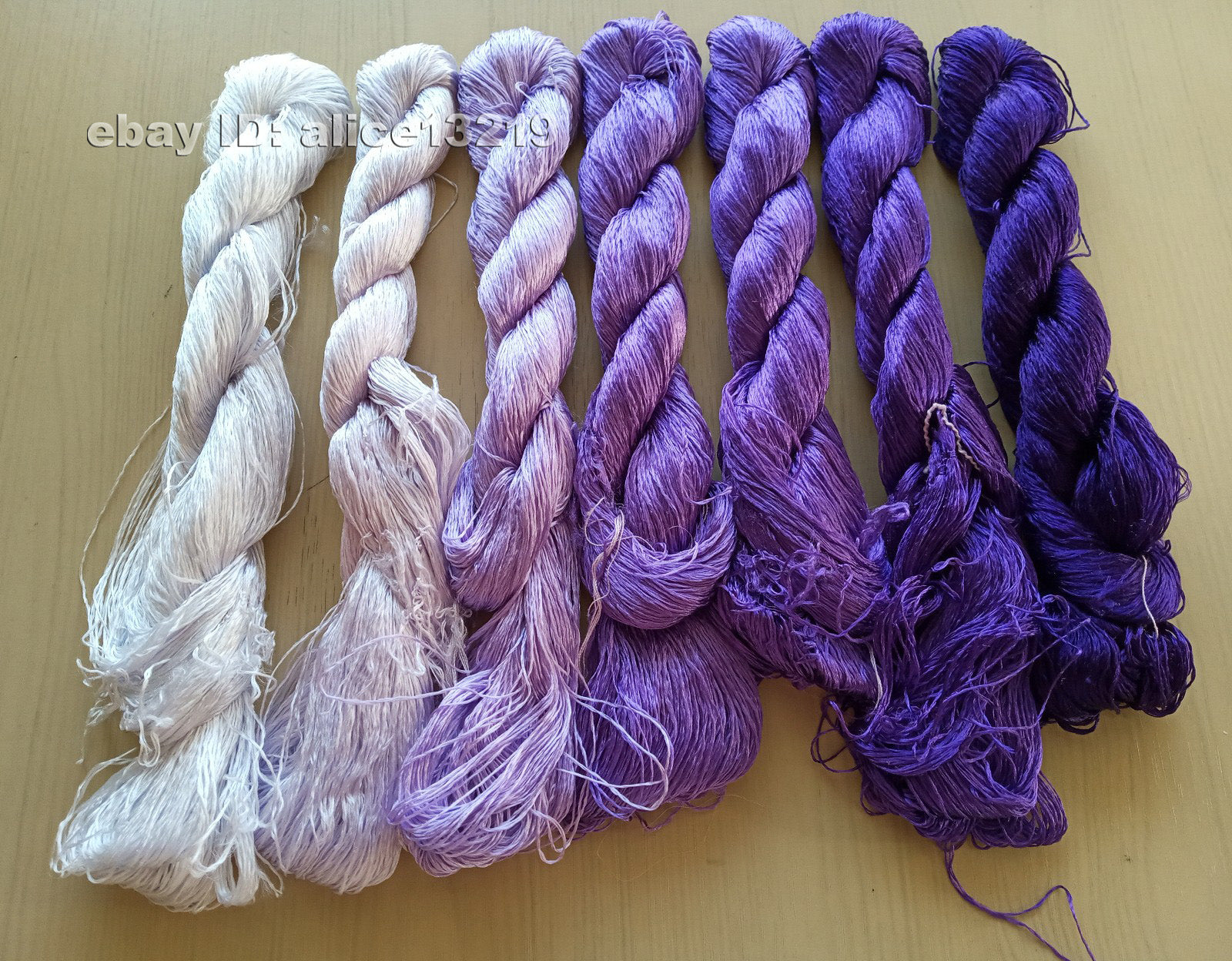 7bundles 100%real mulberry silk,hand-dyed embroidery silk floss/thread N96