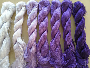 7bundles 100%real mulberry silk,hand-dyed embroidery silk floss/thread N96