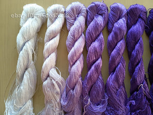 7bundles 100%real mulberry silk,hand-dyed embroidery silk floss/thread N96