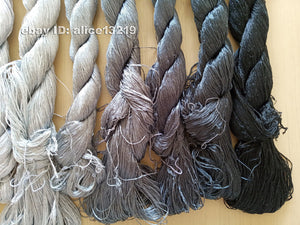 7bundles 100%real mulberry silk,hand-dyed embroidery silk floss/thread N97