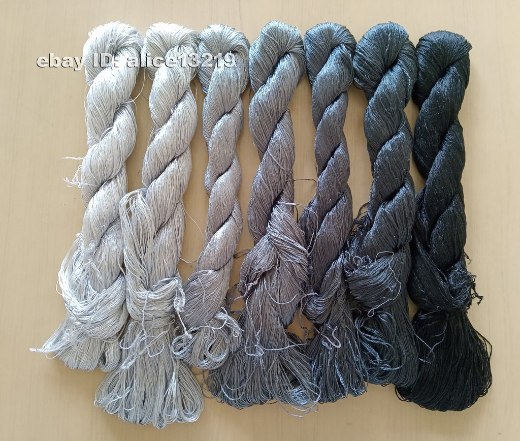 7bundles 100%real mulberry silk,hand-dyed embroidery silk floss/thread N97